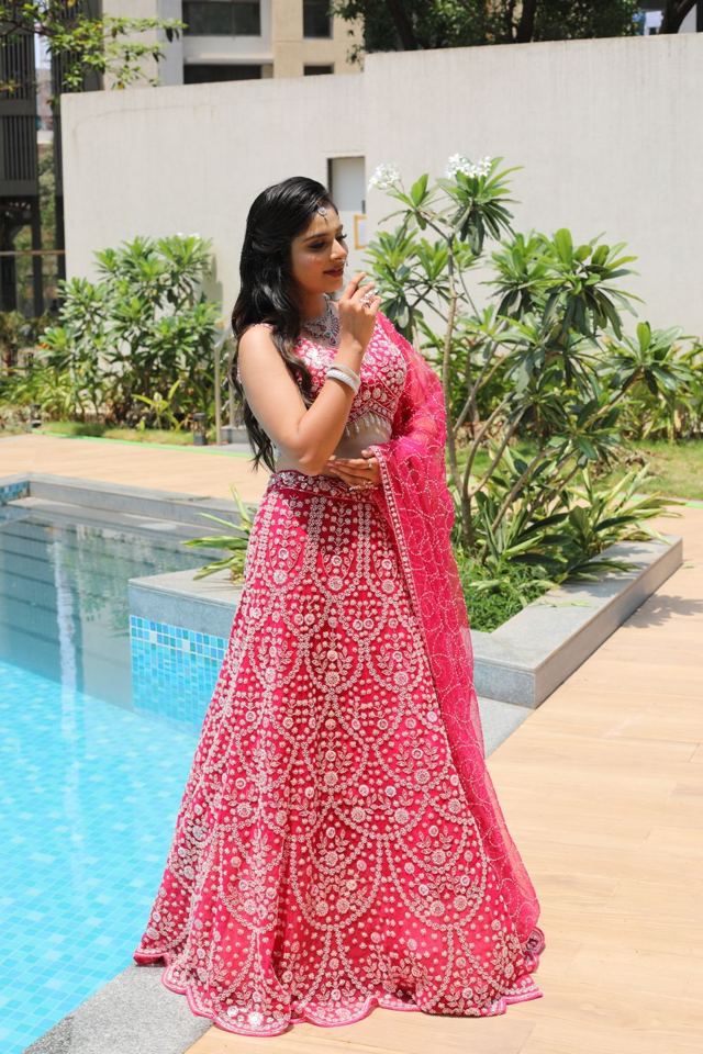 Gulabi Shaam Lehenga