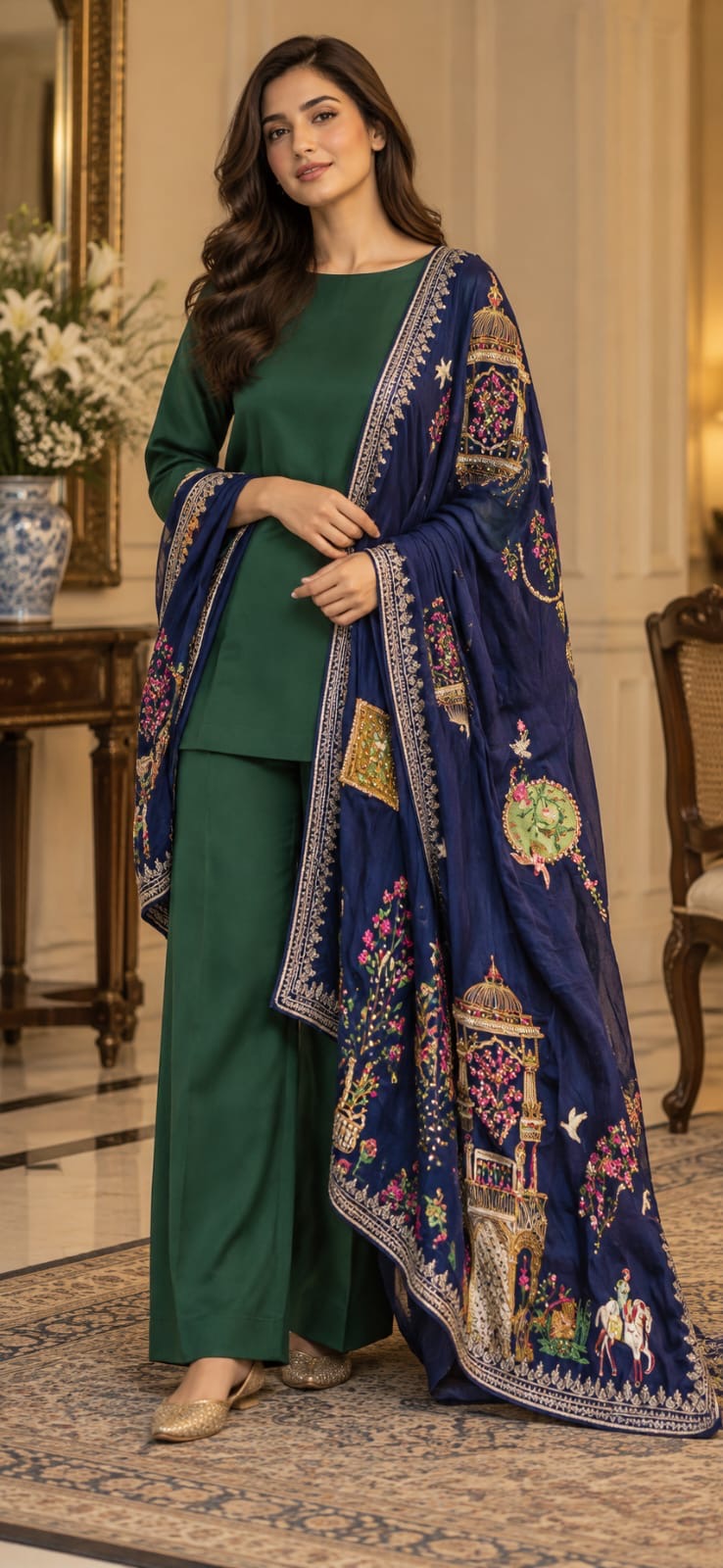 Mughal Garden Shawl